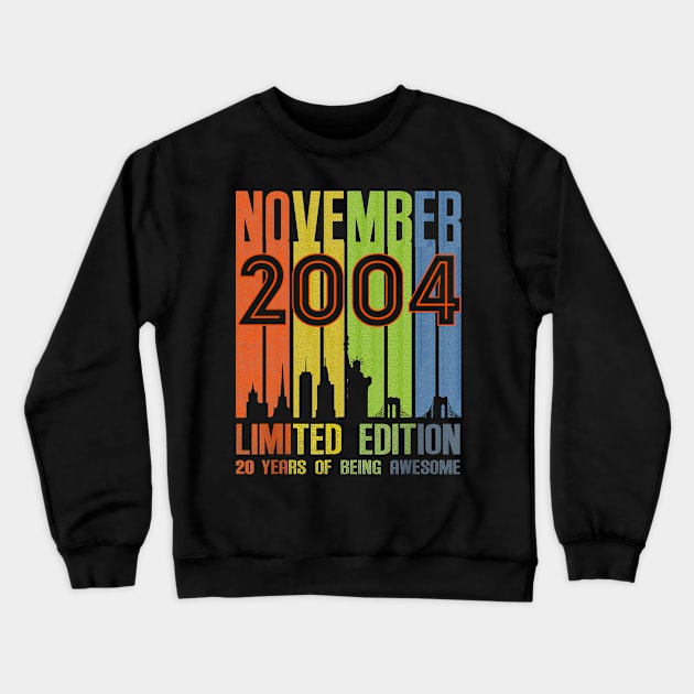 November 2004 20 Years Of Being Awesome Limited Edition Crewneck Sweatshirt by Vintage White Rose Bouquets